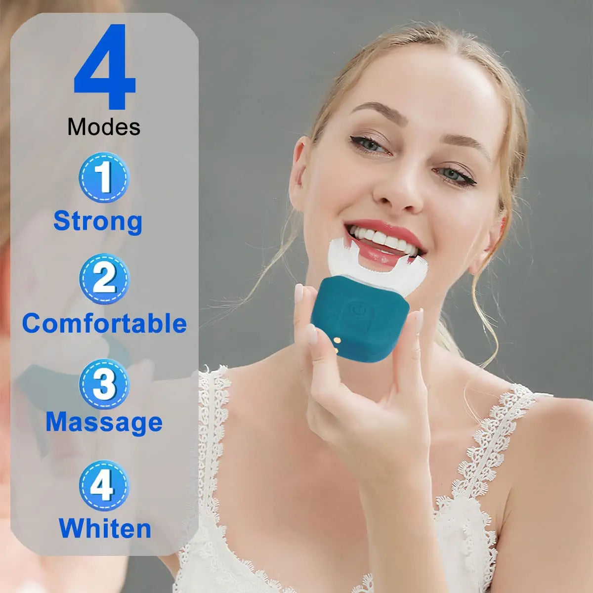 Adult U-Shaped Automatic Toothbrush 360° Full Mouth Whitening Wireless Charging Waterproof Brush Ultrasonic Electric Toothbrush